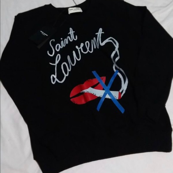Yves Saint Laurent Sweaters - Yves saint Laurent black creeneck size S